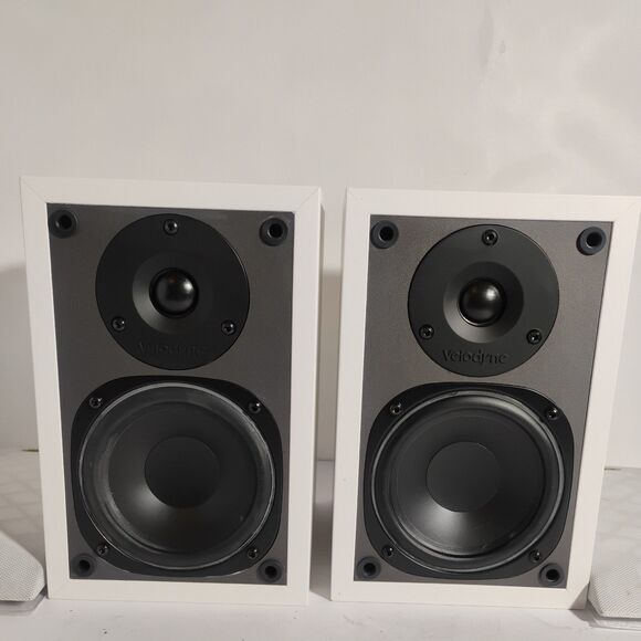 Pair Rare White Velodyne CHT-14WV Bookshelf Satellite Speakers 2002 - Picture 2 of 16